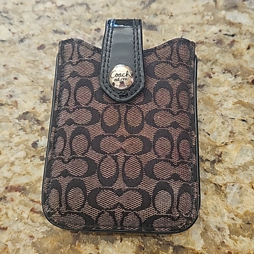Coach phone card case
